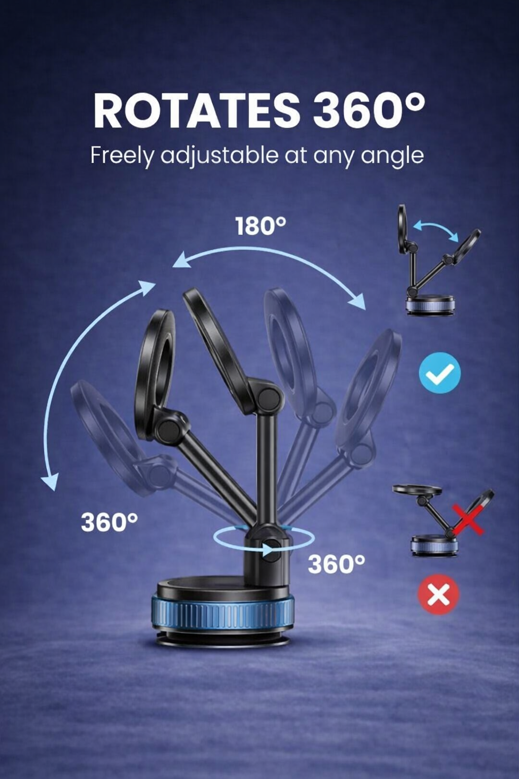 Soporte Magnético Premium para Teléfono 360° – Estabilidad Total