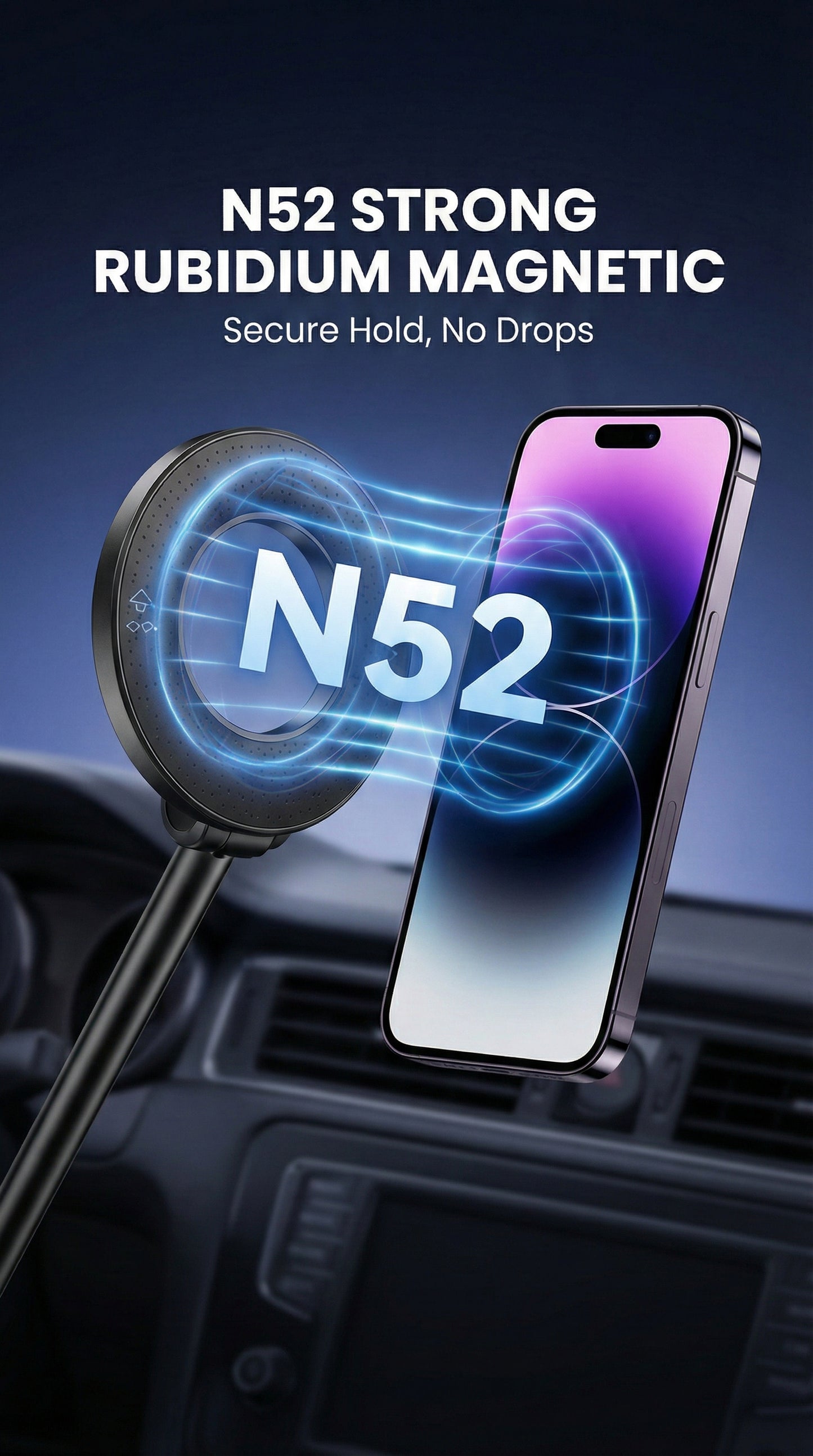 Soporte Magnético Premium para Teléfono 360° – Estabilidad Total